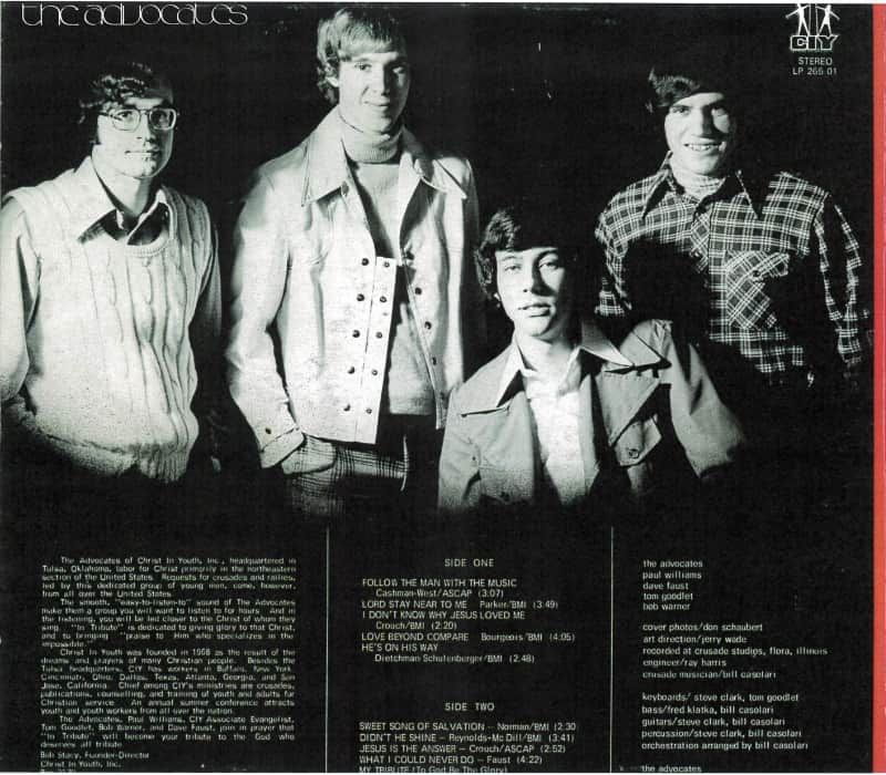 In Tribute album cover back